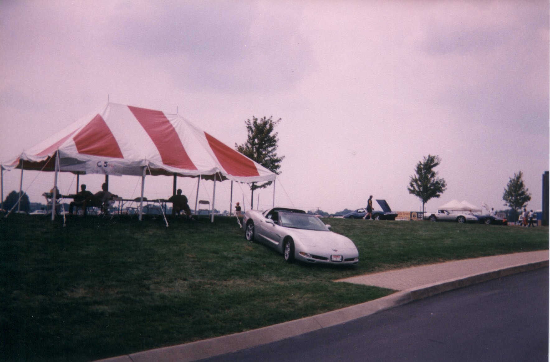 Dave's C5 at the entrance to the Museum 