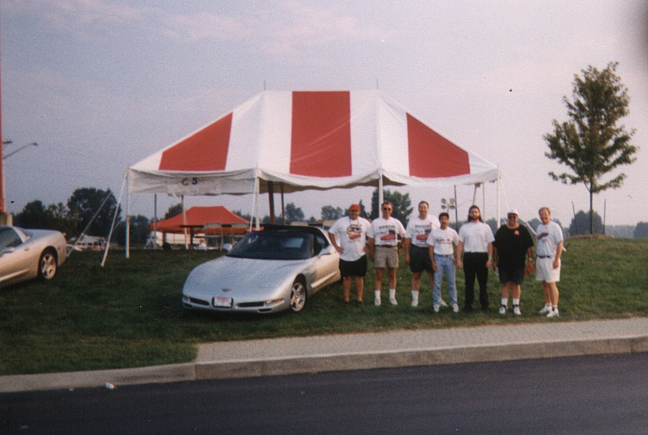 C5 Registry members, standing at the museum entrance, taken by Ernie Foote