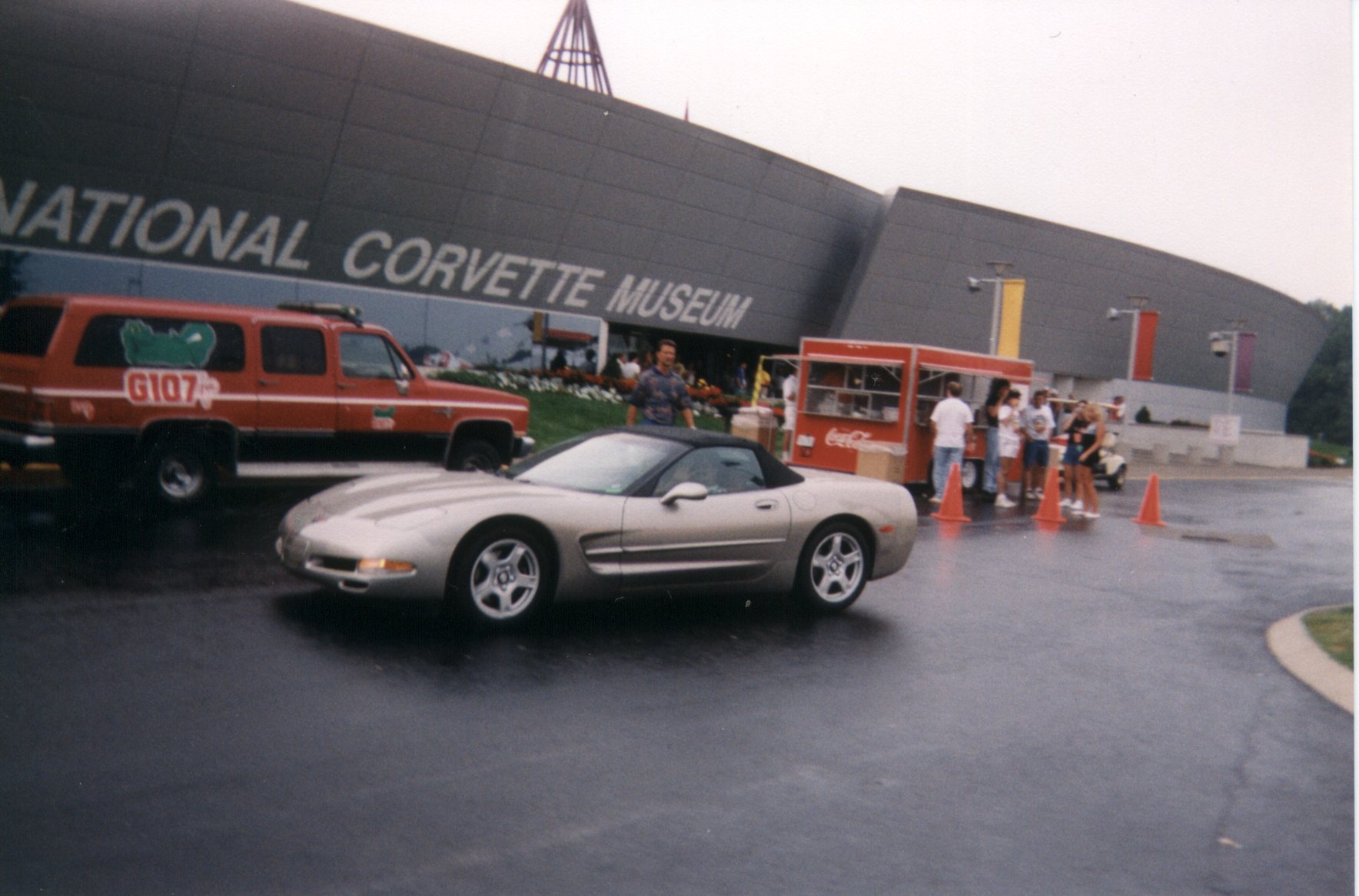 John Cafaro, chief stylist for C5 (and 4th-gen f-body), waving to me from a pewter C5