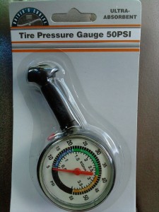 Ultra-Absorbent Tire Pressure Gauge