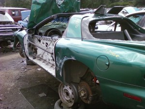 Smashed 1997 Firebird Side View